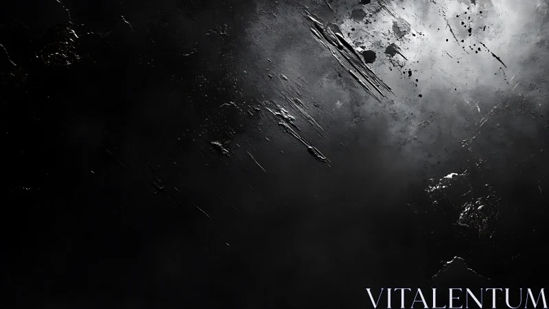 Dark textured abstract surface with light-scarred streaks.