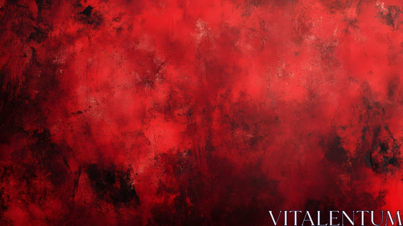 Bold red and black abstract textured painting background.