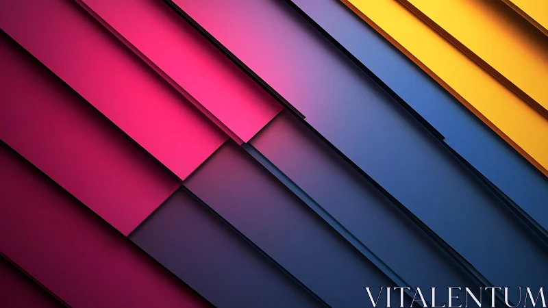 Vibrant diagonal layered abstract background in modern style.