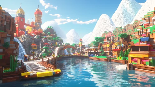 Voxel-Based Urban Fantasy Landscape With Volumetric Cloud Rendering Architecture