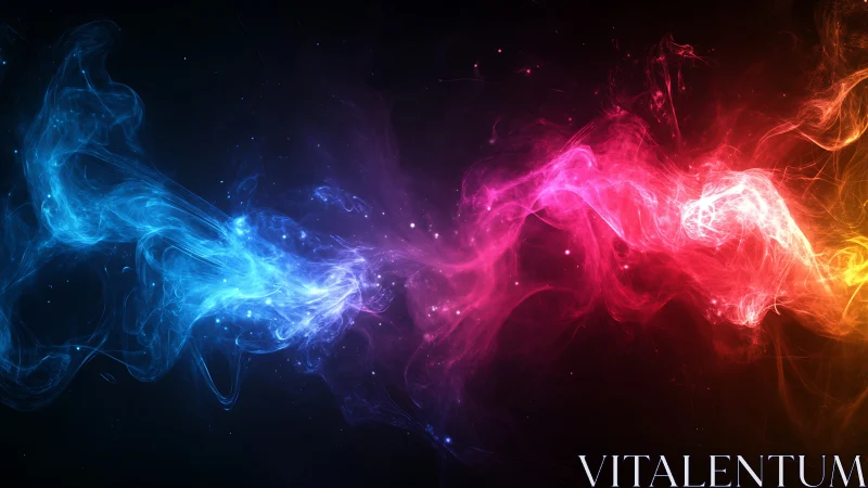 Chromatic nebula streams with luminous energy gradients.