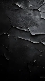 Cracked black textured surface with dramatic side lighting.