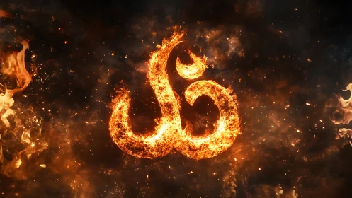 Flaming Number 56 Emerges from Fiery Inferno.