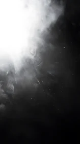 Soft cosmic glow drifting into calm midnight shadow.