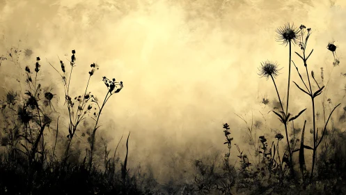 Wild silhouettes whisper softly against a painted twilight haze