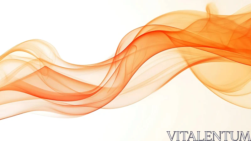 Orange translucent waveforms in minimalist digital abstraction.