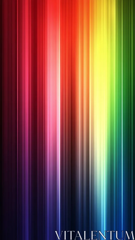Vertically stratified polychromatic light-spectrum gradient field.