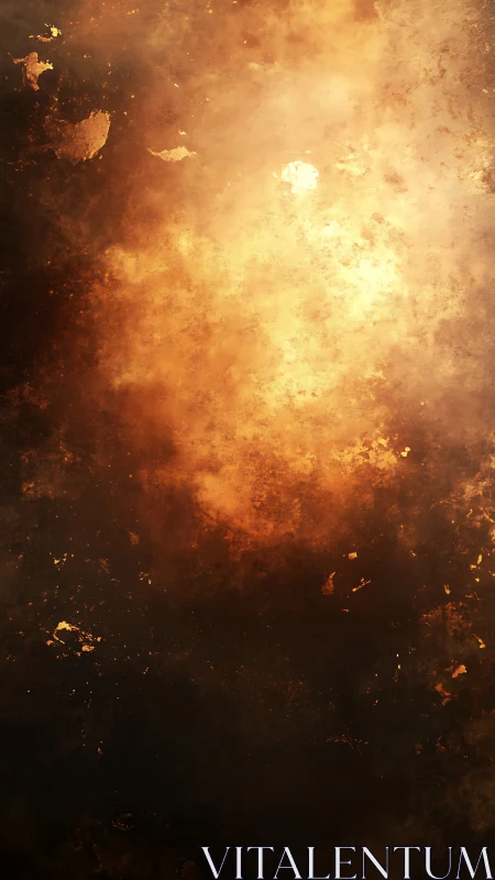 Inferno's Dance: Chaos Burns Through Golden Void.