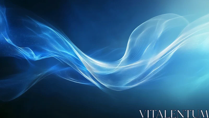 Azure Whisper Currents Swirling Through Digital Midnight.