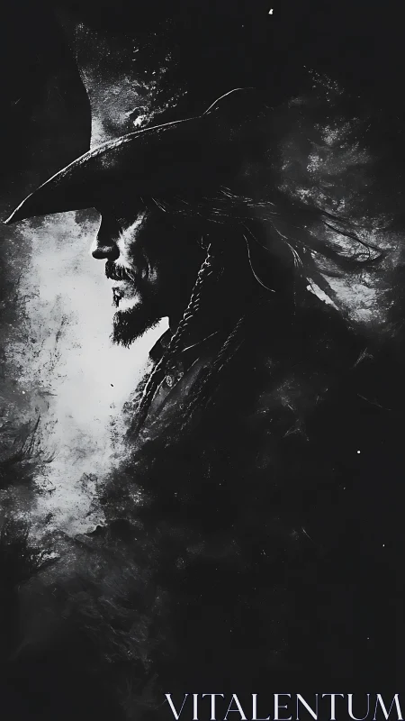 Moonlit corsair dissolves into smoke and midnight memory