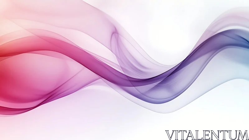 Translucent magenta to violet gradient waves form smooth sine arcs