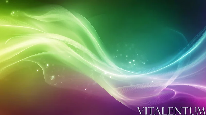 Multicolor luminous waveforms with gradient spectral background