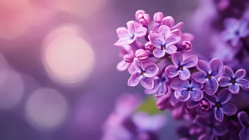 Lilac Dreams in Bloom: Delicate Purple Blossoms.