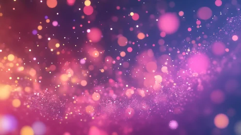 Vibrant pink and purple bokeh abstract background, digital style.
