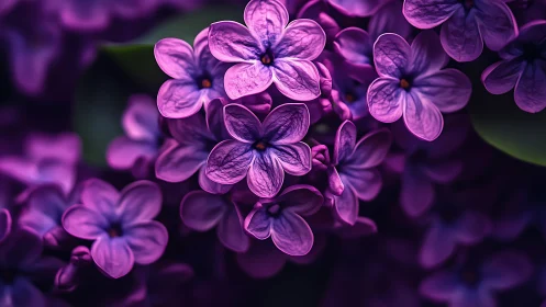 Luminous Lilac Blossoms in Soft Focus.