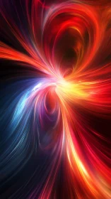 Solar vortex stream bends luminous spectrum in motion.