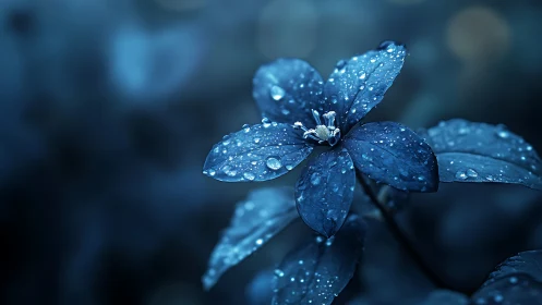 Hydrophobic Petals with Spherical Water Droplets.
