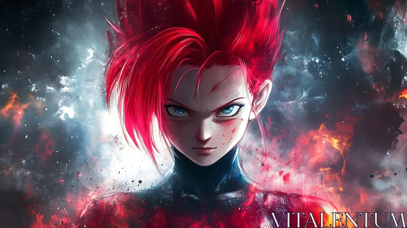 Incandescent warrior locks eyes with the storm and refuses surrender