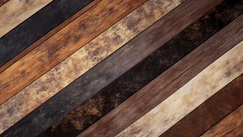 Warm diagonal wood textures invite calm rustic focus