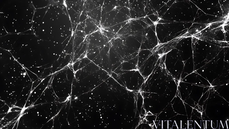 Starlit cosmic web stretches softly across deep space