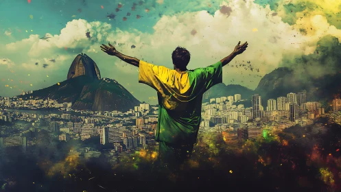 Skywide celebration above Rio’s glowing urban heartbeat.