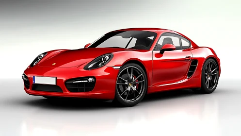 Scarlet coupe stretches forward like liquid speed made chrome