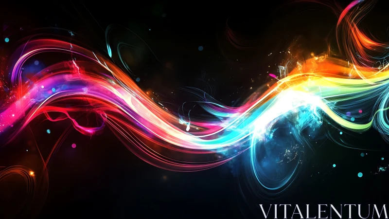 Spectral light trails forming dynamic multicolor plasma wave