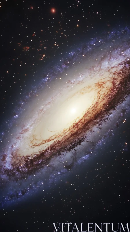 Edge-on barred spiral galaxy with dense dust lanes in halo
