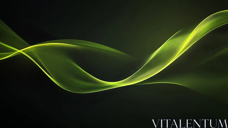 Neon whisper waves gliding across an obsidian hush.