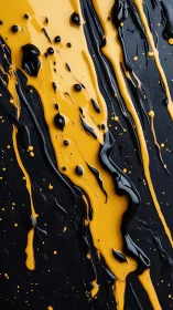 Molten Honey Onyx Rivers Splashed Across Midnight Canvas.