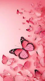 Pink butterfly daydream where gentle wings feel weightless.