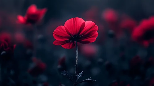 Luminous Cosmos Flower: Depth-of-Field Portrait Study.