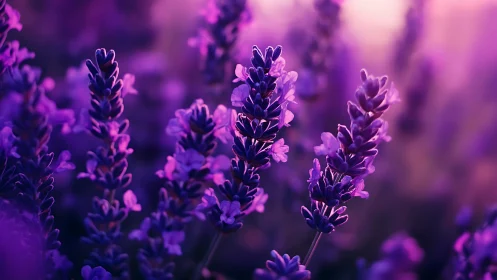 Purple Lavender Dreams in Soft Bloom.