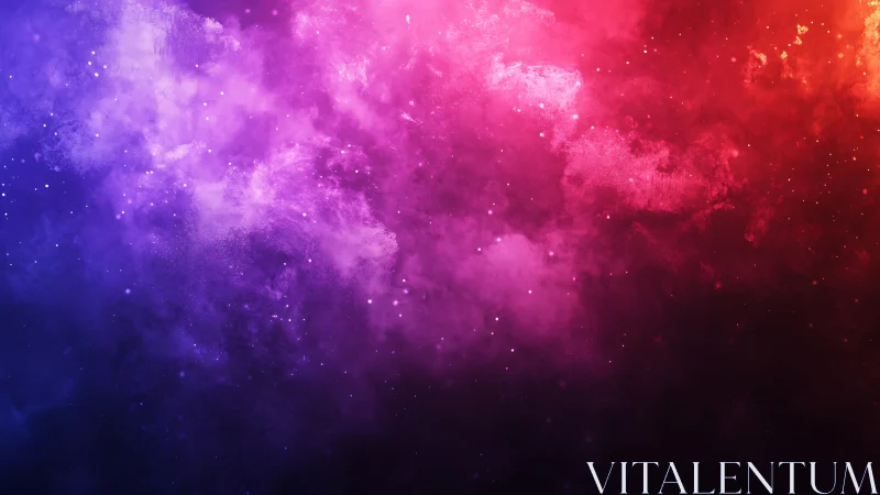 Cosmic color drift where purple clouds meet quiet stars.