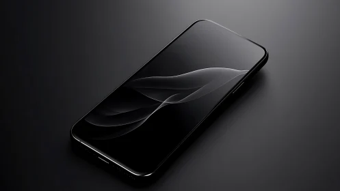 Sleek smartphone catches light with modern elegance.