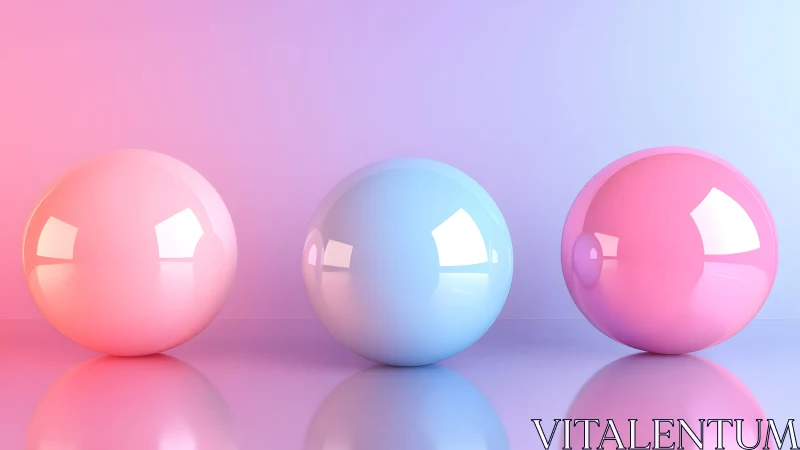 Pastel orbit trio under a glossy neon candy sky.