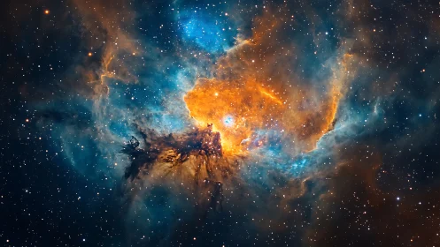 Nebula ember heart igniting sapphire veils of silence.