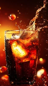 Liquid Rebellion: Soda's Magnificent Splash Defies Gravity