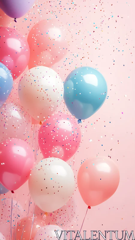 Confetti Dreams Float Through Pink Paradise