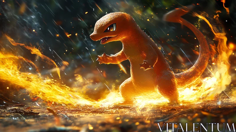 Fiery Companion: Charmander's Blazing Adventure.