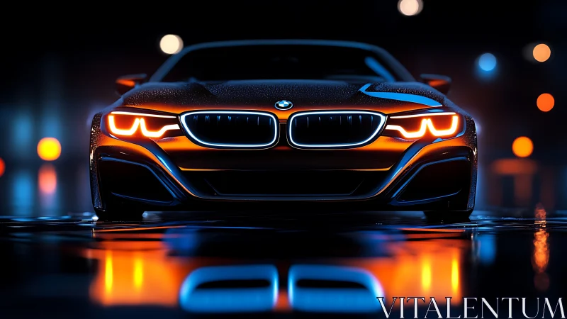 Midnight city coupe glowing with bold electric attitude.