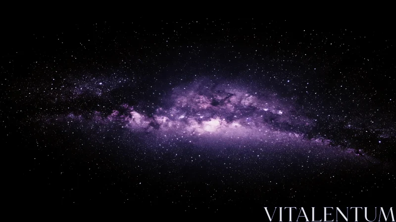 Spectral violet galactic plane with dense stellar diffusion.