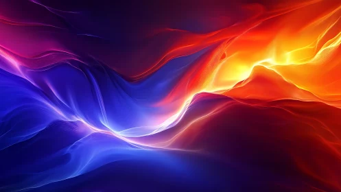 Spectral fluid dynamics of luminous red blue energy fields.