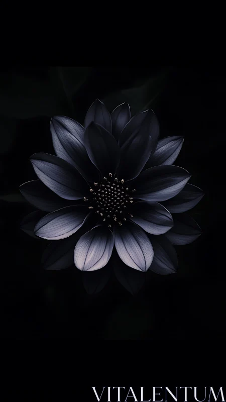 Botanical Study: Dramatic Chiaroscuro Floral Composition.