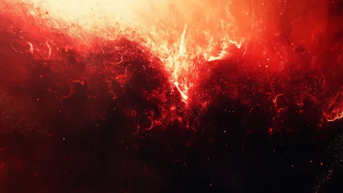 Explosive Energy Burst Against Darkness.