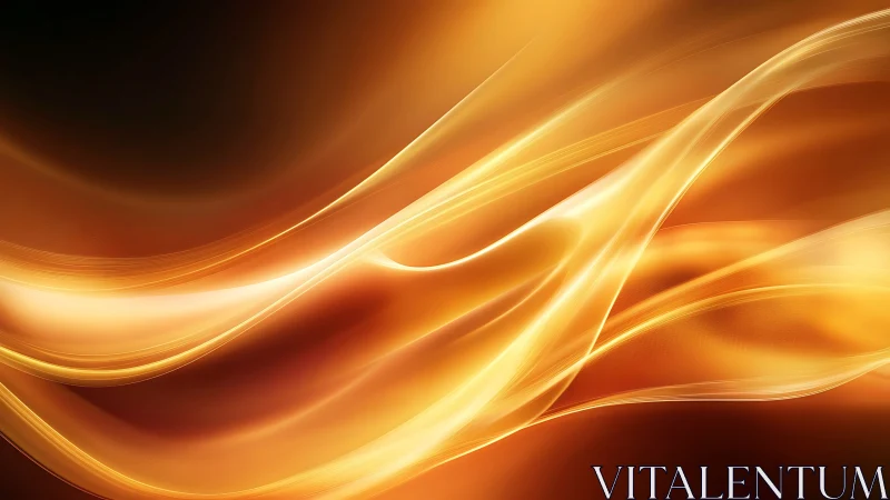 Flowing Light Waves Abstract Design.