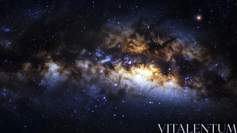 Milky Way galactic core spanning dense starfield panorama.