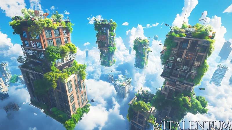 Floating Urban Libraries: Vertical Architecture in Clouded Skies.