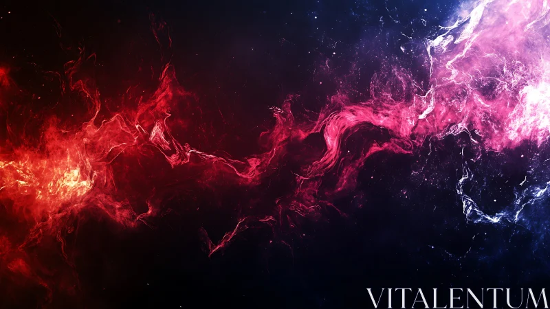 Plasma filament turbulence across chromatic deep-space voids.