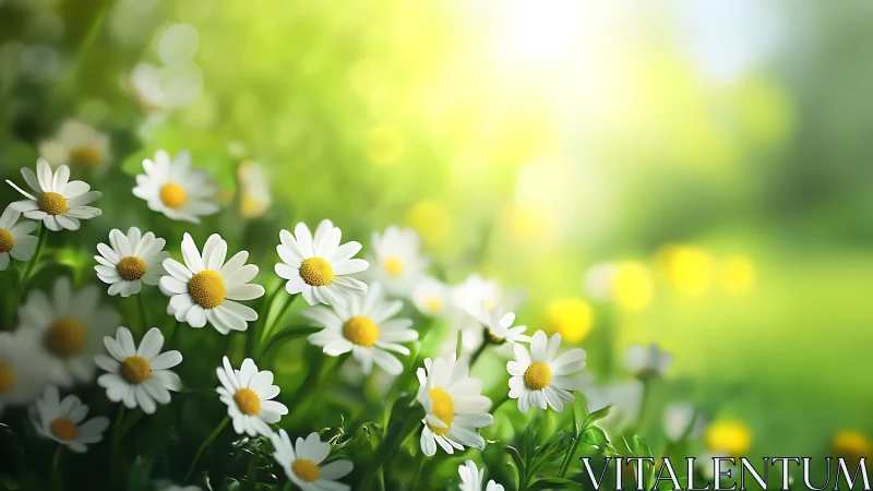 White Daisies in Soft Natural Light.